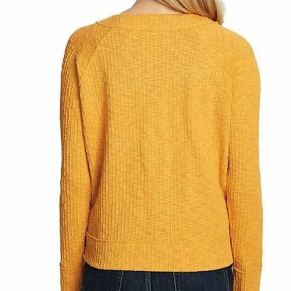 Two By Vince Camuto Goldenrod Cardigan Sweater Medium - Picture 4 of 10